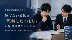 難関大理系向けの塾で伸びない原因は「理解したつもり」が見逃されているから
