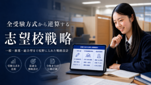 難関大合格は「一般入試だけ」で考えない。全受験方式から逆算する志望校戦略