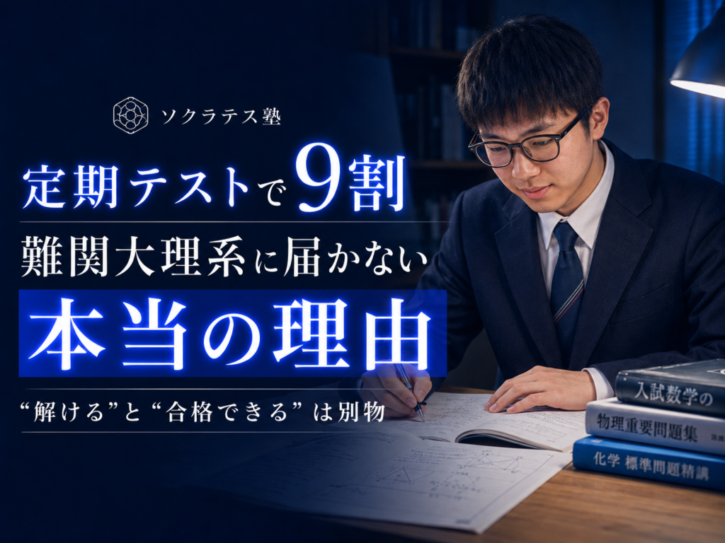 定期テストで9割解けても難関大理系に届かない本当の理由