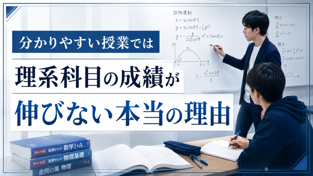 分かりやすい授業では理系科目の成績が伸びない本当の理由